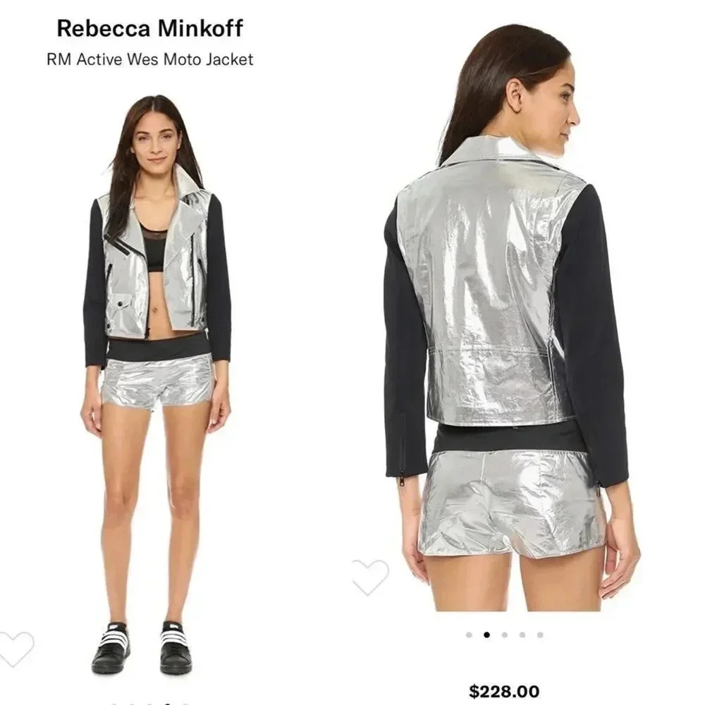 Rebecca Minkoff Rm Active Wes Moto Jacket Small
